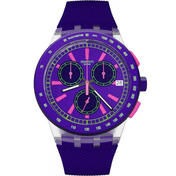 Acheter Montre Swatch Unisex Chrono Plastic Purp-Lol SUSK400
