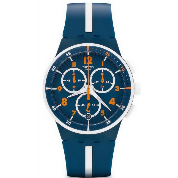 Comprare Orologio Swatch Uomo Chrono Plastic Whitespeed SUSN403