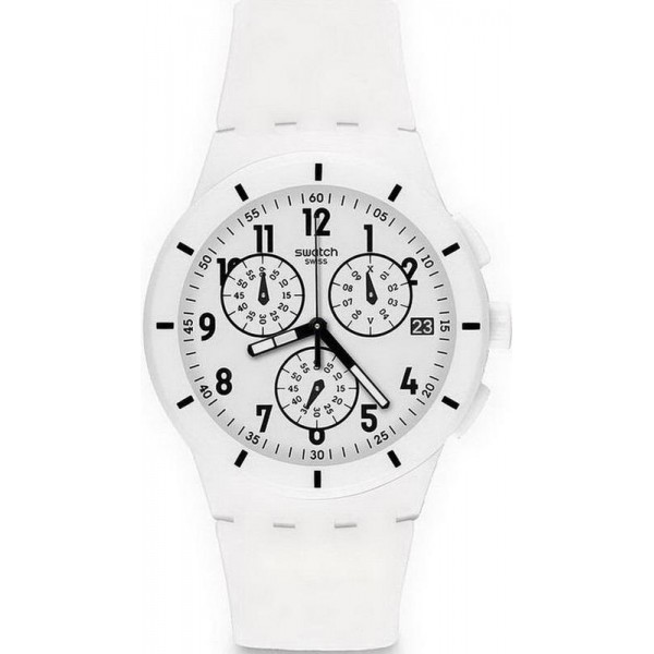 Montre Swatch Unisex Chrono Plastic Twice Again White SUSW402 Acheter Montre Swatch Unisex Chrono Plastic Twice Again White SUSW402