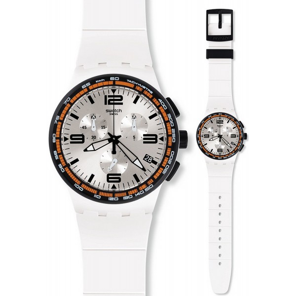 Kaufen Sie Swatch Unisexuhr Chrono Plastic White Blades SUSW405