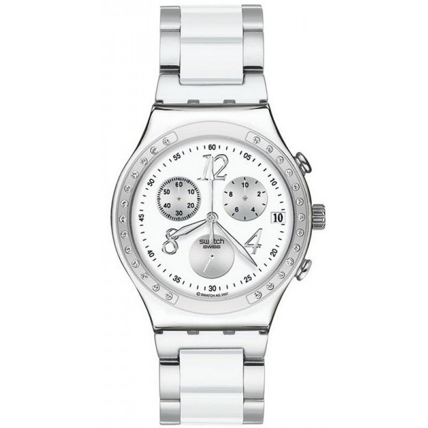 Swatch Unisexuhr Irony Chrono Dreamwhite YCS511GC Kaufen Sie Swatch Unisexuhr Irony Chrono Dreamwhite YCS511GC