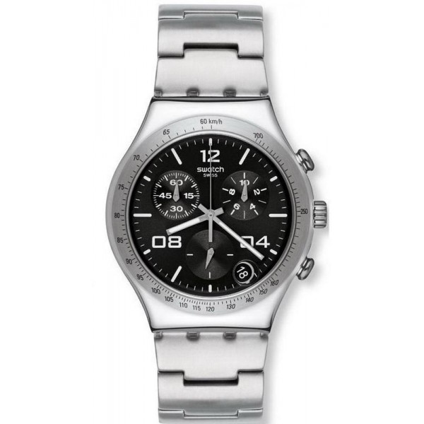 Buy Swatch Unisex Watch Irony Chrono Blustery Black YCS564G