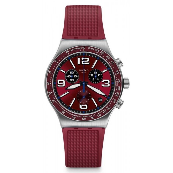 Montre Swatch Unisex Irony Chrono Wine Grid YVS464 Acheter Montre Swatch Unisex Irony Chrono Wine Grid YVS464