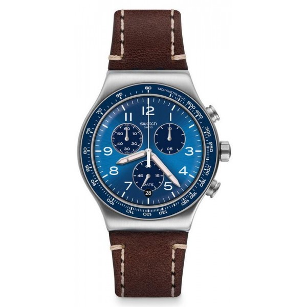 Buy Swatch Mens Watch Irony Chrono Casual Blue YVS466